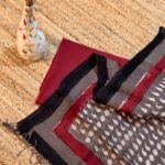 Deep Maroon Cotton top with linen dupatta